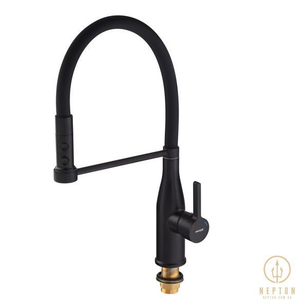 Змішувач для кухні Mixxus Premium Summer 017 BLACK REFL.BLACK (MI6961) MI6961 фото