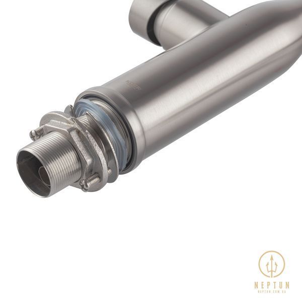 Кухонный смеситель с силиконовым изливом KOER KI-70005-02 (нерж. сталь) (KR3388) KR3388 фото