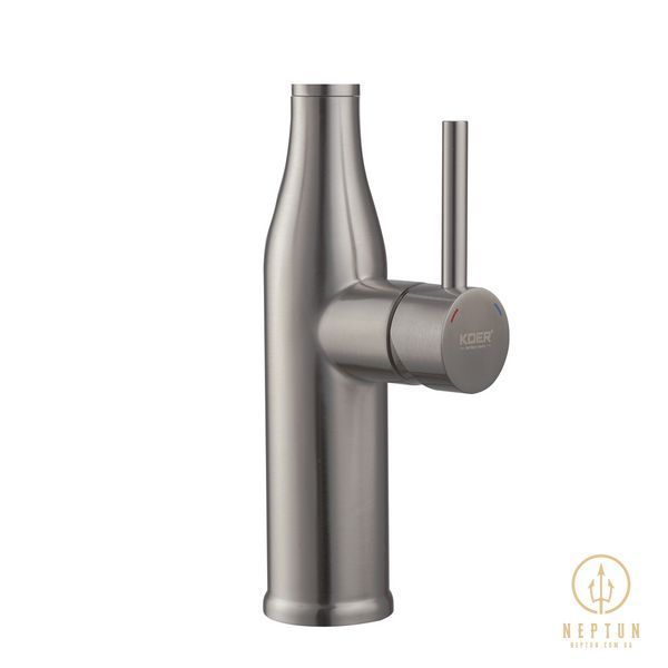 Кухонный смеситель с силиконовым изливом KOER KI-70005-02 (нерж. сталь) (KR3388) KR3388 фото
