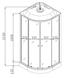 Бокс душовий без гідромасажу Mixxus STRONG SB02-90x90x215-GR SATIN з низьким піддоном (MI6887) MI6887 фото 2