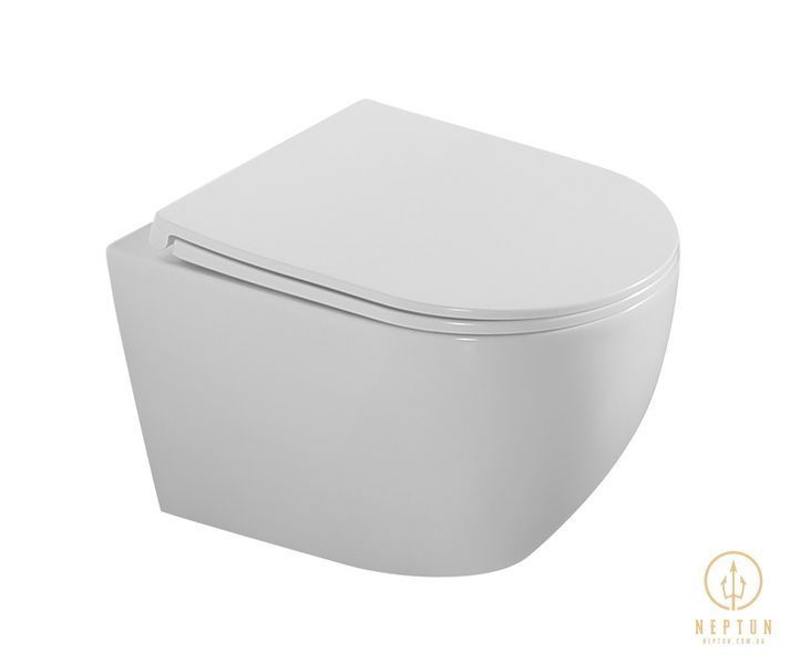Комплект: Mixxus Premium Ellipse-SET-2101 (в 2 ящ) Унітаз система змиву Tornado 3.0+ Інсталяція Koer KT-0404 + панель KT-0604-03 White (MP6667) MP6667 фото