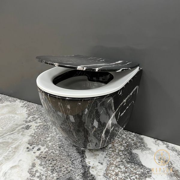 Подвесной унитаз VBI VULCANO BLACK ONYX VBI-020403 фото
