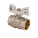 Кран кульовий Koer 3/4" ГГМ (KR.217.W) білий (KR0179) KR0179 фото 1