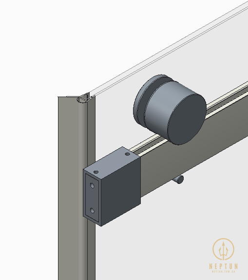 Дверь в нишу Koer SR SD01-120x200-TR-12 прозрачное стекло Easy Clean 8мм, матовое золото (KR5377) KR5377 фото