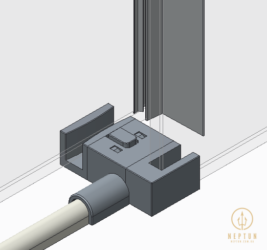 Дверь в нишу Koer SR SD01-120x200-TR-12 прозрачное стекло Easy Clean 8мм, матовое золото (KR5377) KR5377 фото