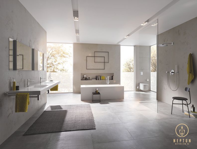 Одноважільний змішувач для ванни, підлогового монтажу Grohe Lineare New (23792001) 23792001 фото