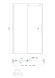 Дверь в нишу Koer SR SD01-120x200-TR-07 прозрачное стекло Easy Clean 8мм, графит (KR5378) KR5378 фото 3