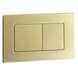 Панель змиву Koer KT-0612-12 240x160x10mm з нержавіючої сталі, кнопка квадр. (колір матове золото) (KR6121) KR6121 фото 1
